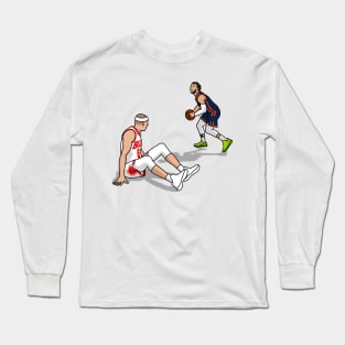 brunson make a crossover on caruso Long Sleeve T-Shirt